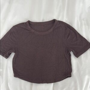 Classic Brown Women's Crop Top